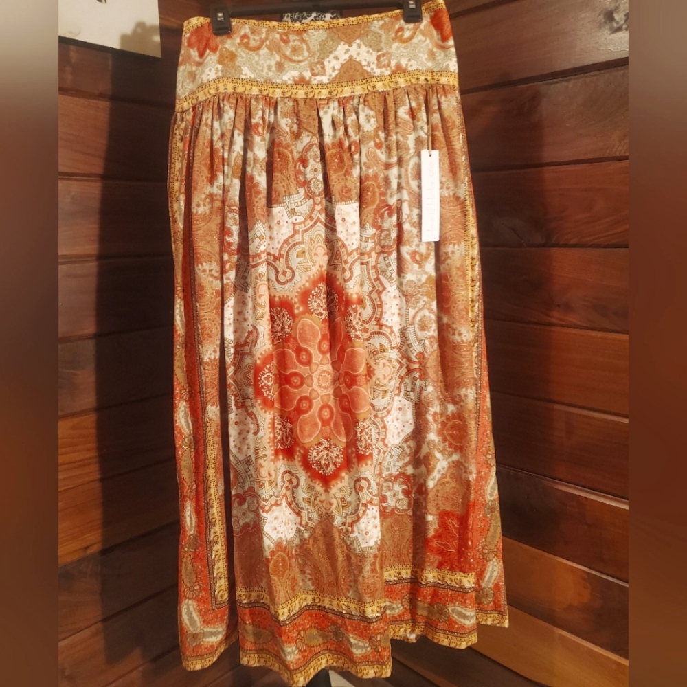 NWT House Of Harlow 1960 Bohemiam Maxi Skirt Medium